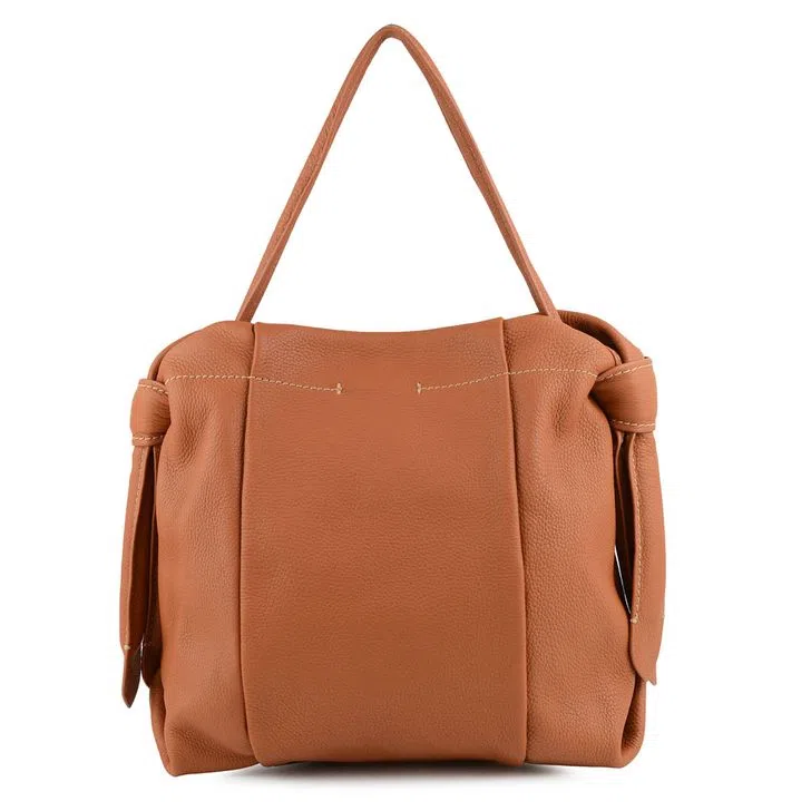 BOLSA HOBO PESPONTO COURO MASCAVO - MASCAVO UN - gbf010mvun