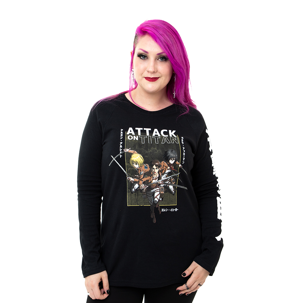 Camiseta Attack On Titan Manga Longa Trio: Traje Inverno