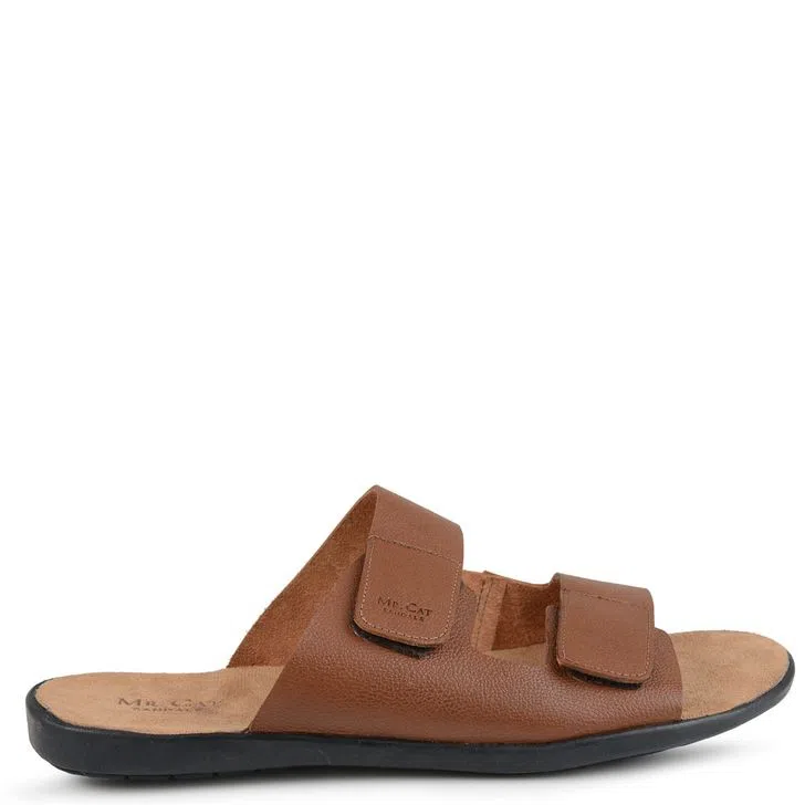SANDÁLIA SLIDE VELCRO TAN - asf200tn