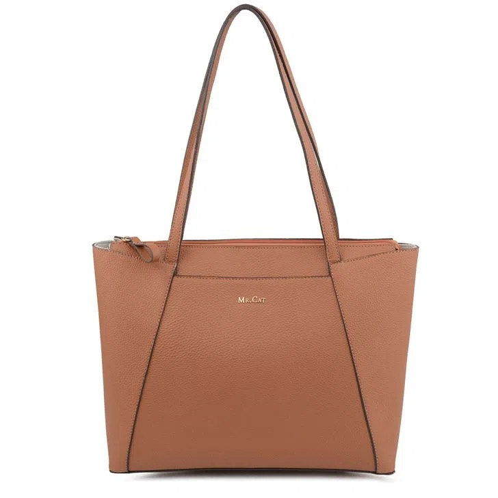 BOLSA SHOPPING BAG RECORTE IRREGULAR TAN - TAN UN - gsn191tnun
