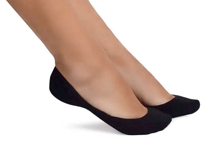 MEIA MINI SCARPIN PRETO - LMW201 PT