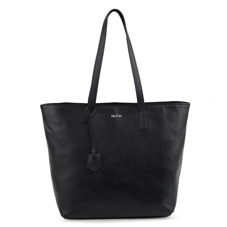 BOLSA SHOPPING BAG COURO LISO PRETO - PRETO UN - gbe971ptun
