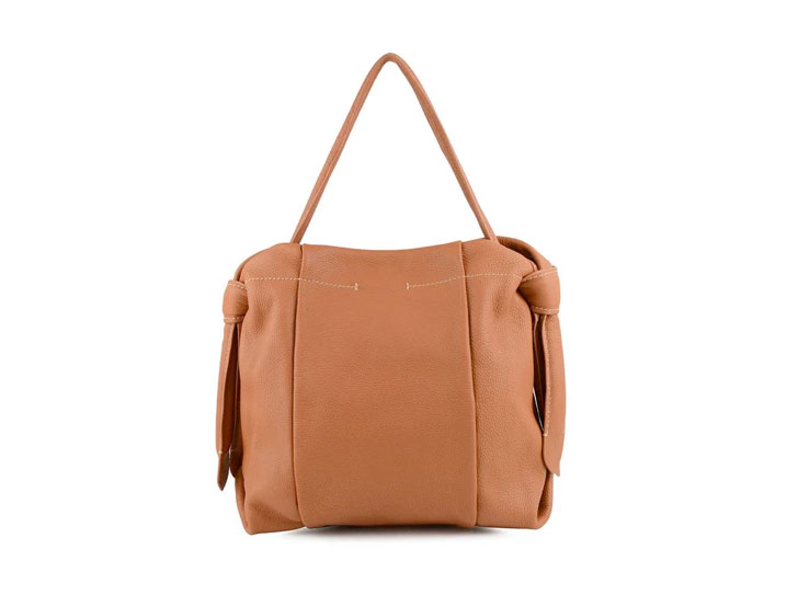 BOLSA HOBO PESPONTO COURO MASCAVO - MASCAVO/UN - GBF010 MV