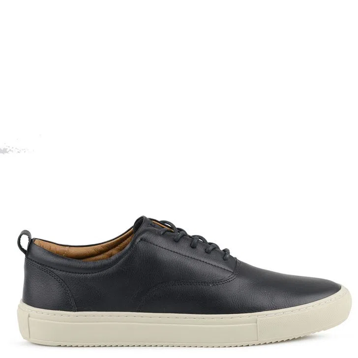 TÊNIS NAVY LEATHER COURO PRETO - svs003pt