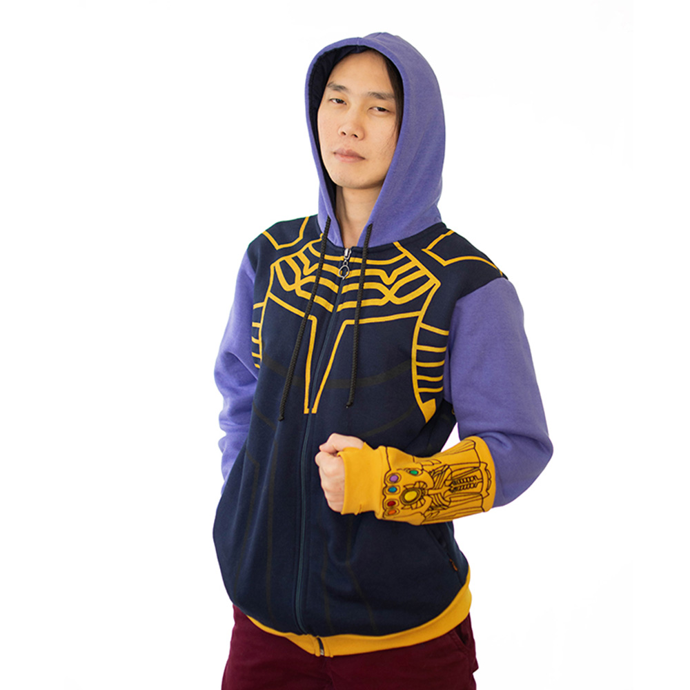 Jaqueta Moletom Zíper Thanos Manopla