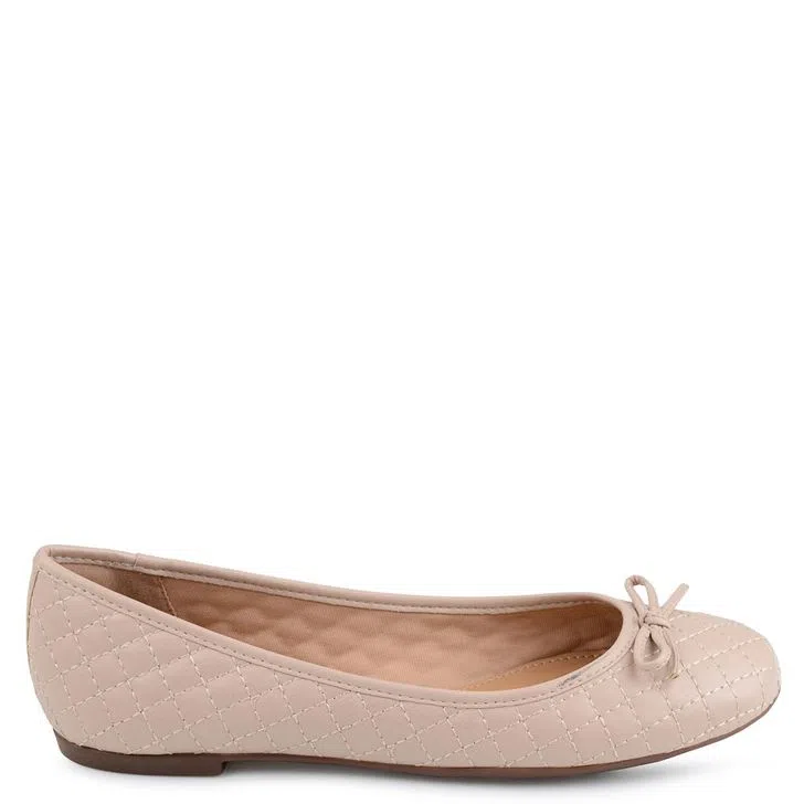 SAPATILHA BALLERINA MATELASSÊ BEGE - Tbe137bg